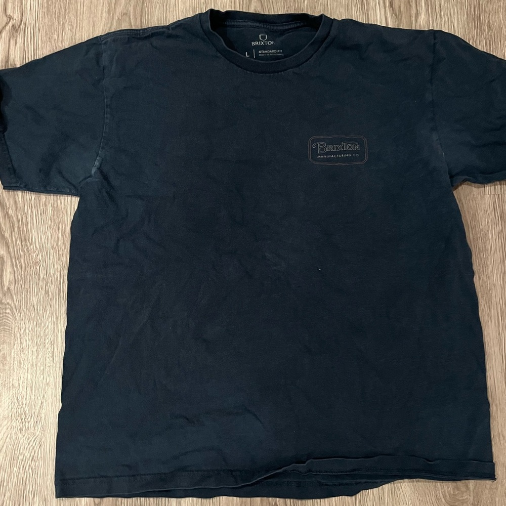 old brixton navy blue t shirt